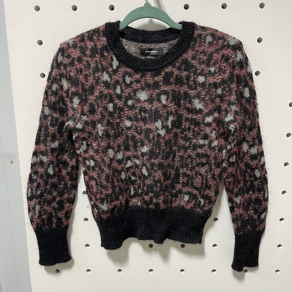 Isabel Marant Mohair Printed Sweater Size 38
